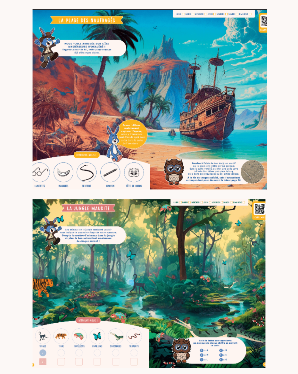 Cahier d'aventures 6-8 ans